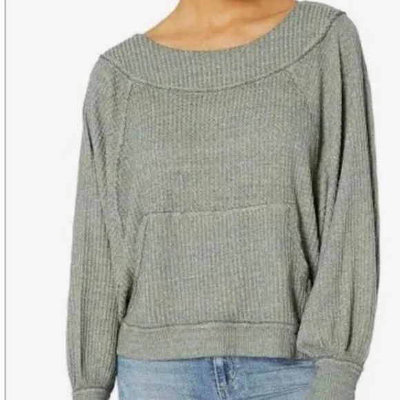 Free People, Westend Thermal Top, Green, Size XS - Picture 11 of 11